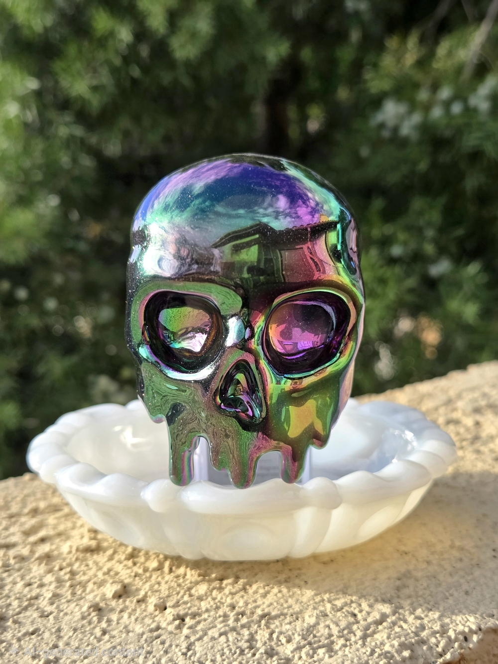 White Barn Dripping Skull Nightlight Wallflowers Light-Up 24/7 Fragrance Plug